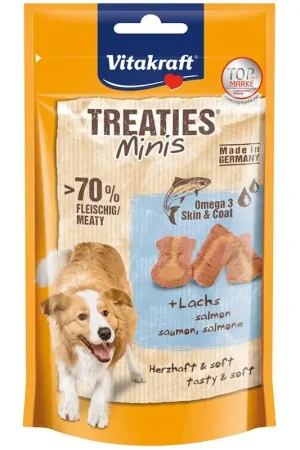 Vitakraft Treaties Minis Zalm & Omega 3 - 48 gram, hond Koopje